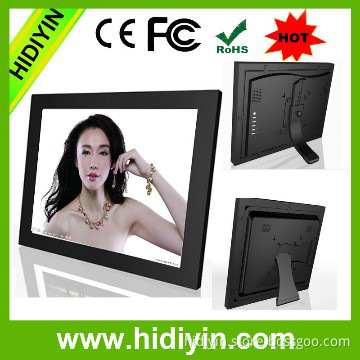 17 big screen digital photo frame with rechargeable battery